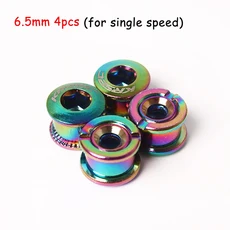 자전거 체인링크 KRSEC MTB 체인 링 볼트 휠 크루 산악 부품 액세서리 크랭크 나사 6.5mm 8.5mm 5 개, 4PC 6.5 silver