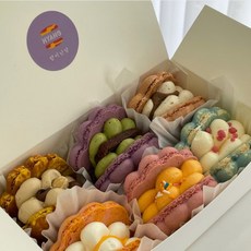 향이난당) 수제 마카롱 조개마카롱 마카롱 뚱카롱, 40g, 1개, 메로나