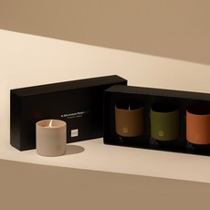 스파스캔들 글로우 향초 3종 선물세트, 01 벨벳 데이, 01 벨벳 데이, 01 벨벳 데이