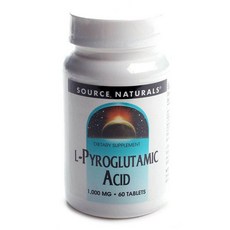 SOURCE NATURALS 左旋焦谷氨酸錠 1000mg, 60顆, 1罐