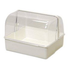 日本製 掀蓋碗籃/碗盤瀝水架 28cm, 1, 1個, White