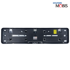 현대모비스 기아 신로고 비천공 신형 번호판프레임, 1세트, 블랙