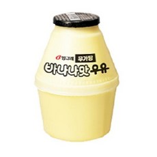 빙그레 바나나맛 우유 무가당 낱개 240ml, 64개