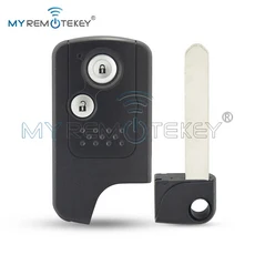 MYREMOTEKEY 스마트 자동차 키 케이스 2/3 버튼 미가공 블레이드 혼다 CRV 핏 2009 2010 2011 리모컨 쉘, 02 2Buttons