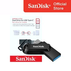 샌디스크 울트라 듀얼드라이브 고 USB Type C USB 메모리, 256GB, 1개