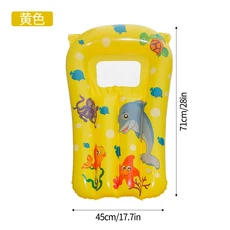 New Children's Inflatable Surfboard Water Play Toys Slide Outdoor, 03 Yellow surfboard, 1개