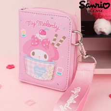 산리오 KOREA 정품 손잡이 여아 스트랩 지갑 여학생지갑 캐릭터지갑 이쁜지갑
