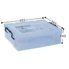 聯府 KEYWAY 耐久滑輪 掀蓋式整理箱 收納箱 置物箱 塑膠箱 台灣製, 1個, ck15 整理箱, 透明