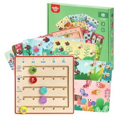 그림카드 수량세기 퍼즐버튼 숫자판 어린이 어린이집 사물인지 유치원교구 교육장난감, 1개, 1피스