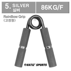 [국산정품] 바티즈(VATIZ) 레인보우 악력기 고정형, SILVER (실버_86KG/F), 1개