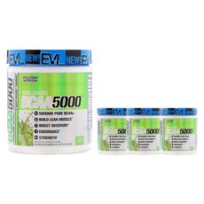 EVLUTIONNUTRITION BCAA粉 5000mg 檸檬酸橙味, 4罐, 258g