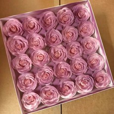 熱銷 情人節蘇醒玫瑰花香皂花工廠店直銷七層噴色仿真玫瑰diy一盒25朵, 甦醒玫瑰碎冰烏梅子醬, 1個