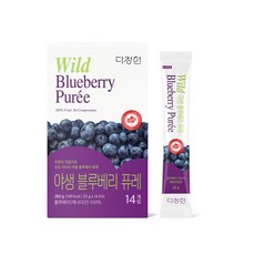 다정헌 야생 블루베리 퓨레 100% 스틱 스틱형, 280g, 1박스