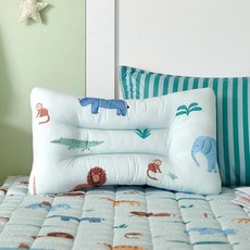 모던하우스 스웰 리틀사파리 통째로 빨아쓰는 케어 경추 베개 50x30, 1개