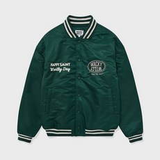 와키윌리 나일론 바시티 점퍼 그린 236351