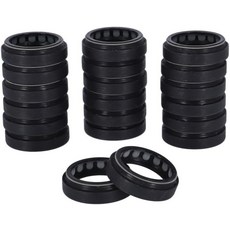 Zeb 도메인 BoxXer 포크용 플랜지리스 씰이 있는 RockShox 38mm 먼지 와이퍼 키트 - 포크 유지 및 보호용 블랙 20팩