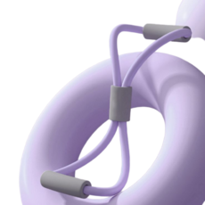 FlexBand 홈트 스트레칭 밴드, 38cm 퍼플, 1개, 퍼플