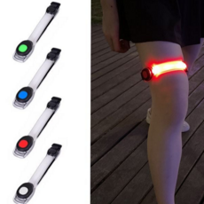 야간 운동용 발광 암밴드 조깅 사이클링 낚시 안전 라이트 스트랩, 1개, 레드