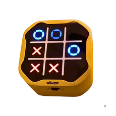 3合1井字棋益智玩具 破冰神器 親子桌遊 兒童反應訓練遊戲, 黃色, 1個