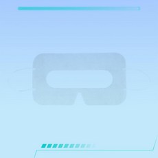 통기성 VR 헤드셋 마스크 커버 일회용 부직포 위생 레이어 얼굴에 맞게 설계된 100개입 그룹 공유 가능, 하얀색, 100개, 4NB1407064_XGH