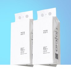 변기 안막히는 물에 잘 녹는 뽑아쓰는 백만봉화장지 8팩 3겹 천연펄프 휴지, 8세트, 300매