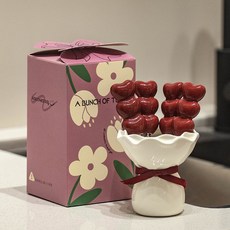 水果叉套裝 可愛心形不鏽鋼餐具, 1個, 白色華速水果叉+愛心陶瓷叉