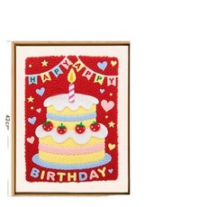 生日快樂刺繡DIY材料包, 生日快樂E款, 1個