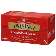 트와이닝 잉글리쉬 브랙퍼스트 티백, 2g, 25개입, 1세트