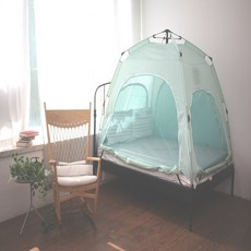 실내용텐트 실내텐트 원터치 침대 자동 난방 보온 거실