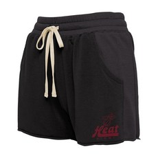 Junk 푸드 Clothing x NBA Heat 여성용 패브릭 믹스 반바지 농구 그래픽 - 페어런트 블랙. XL_164033