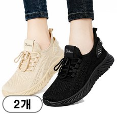 웨이차차 1+1 여성 런닝화 통기성 여성 런닝화 발편한 스니커즈 여성 운동화