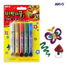 콩꼬물마켓 반짝이풀 만들기 꾸미기 데코 재료, 5색