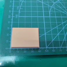 爪哇魯多 3D列印品 方形地台 5mm高 入門級練習用 微縮模型 戰棋 人物 怪物 異形 怪獸 塗裝練習, 1個, 4x3cm