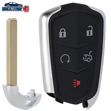 캐딜락 스마트 키 케이스 호환용 ATS CTS XTS (기판없음), 1개, 5버튼