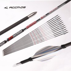 6/12pcs ID 4.2mm 순수 탄소 화살 나선형 베인 스파인 350-900 복합 리커브 전통 활 사격 훈련 30, 14 12pcs-sp800-silvery