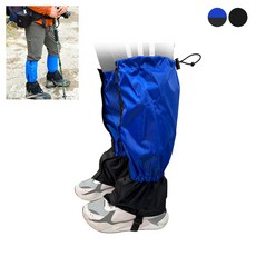 走趣露營 DIBOTE迪伯特 登山綁腿套/雪套 防水防碎石樹枝 保護腿部 綁腿 護腿套 腿套 雪套, 藍黑拼接款