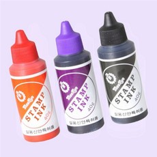 스탬프 잉크 3색 40g 만년스탬프잉크 병원도장 쓱템, 1개