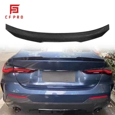 BMW 4 시리즈 G82 M4 21 트렁크 PSM 스타일 드라이 카본 스포일러 호환