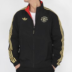 아디다스 EPL 맨체스터 유나이티드 CS 리버시블 Jacket 바람막이 블랙-베러 스칼렛-골드