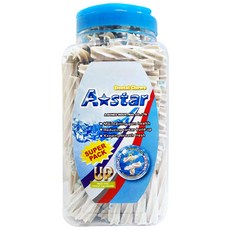 Astar AB 亮白螺旋五星棒 寵物潔牙骨 狗零食 家庭號 桶裝, 1個, AB亮白螺旋五星棒 1900g(M)