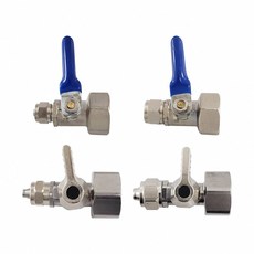 蝴蝶衛浴 RO開關 淨水器用 2分 3分 4分粗牙 逆滲透開關 濾水器DIY配件 考克 進水開關, 1個, 【F櫃50】(不鏽鋼)3分, +厚墊片