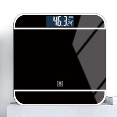 EDISON i79블랙 강화유리 디지털 LCD 체중계 180kg, 리치인터내셔널 본상품선택, 리치인터내셔널 본상품선택