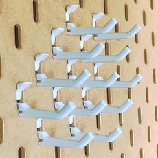 AEKI IKEA SKADIS 페그보드와 호환되는 SNAP Lock Nook Hook - 스타일과 기능을 위한 맞춤형 디자이너 액세서리 (열가소성 플라스틱 12피스 갤러리 팩, 12-Piece Gallery Pack, 열가소성 나일론