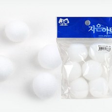 유아 만들기 폼폼이 40mm 흰색 유치원 어린이집, 1개