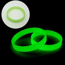 단체 행사용 실리콘 야광팔찌 그린 형광 고무 밴드