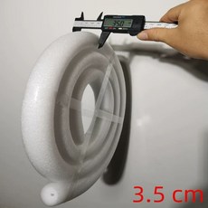 가래떡 스펀지 폼 원형 방풍 문틈 방음 코킹 차단 창문 막이 외풍 문풍지, E. 3.5cm, D. 8미터