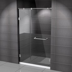 【海夫健康生活館】ITAI一太 皇冠5800 無邊框淋浴拉門 不鏽鋼 單開門 固定面 強化玻璃8mm