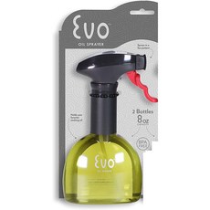 啵比小舖現貨美國 EVO Oil Sprayer 玻璃噴油器，健康控油，廚房好幫手, 1個, 黃色 8 盎司-"塑膠瓶"一入, 532ml