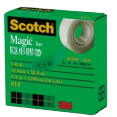 大塊文具含發票 3M 810 隱形膠帶 19mm x 32.9m 補充款