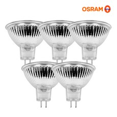 오스람 MR16 할로겐 전구 50W, 전구색, 5개